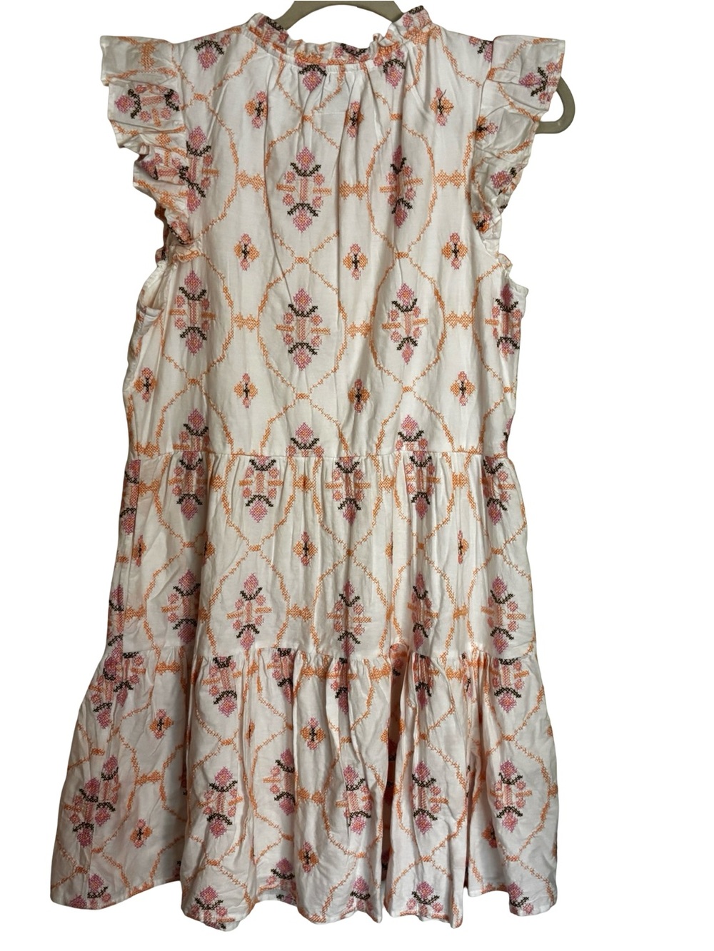 Embroidered Summer Cotton Mini Dress Size Medium NWOT - Picture 9 of 15